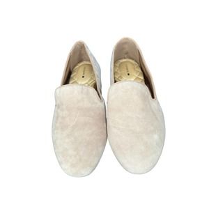 BIRDIES Beige Latte Suede The Starling Loafers Size 8